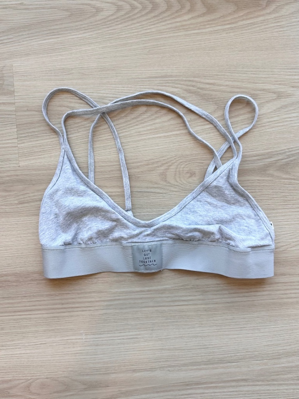 Aerie Cotton Grey Bralette - Size Medium